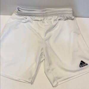 Adidas Youth White Athletic Shorts